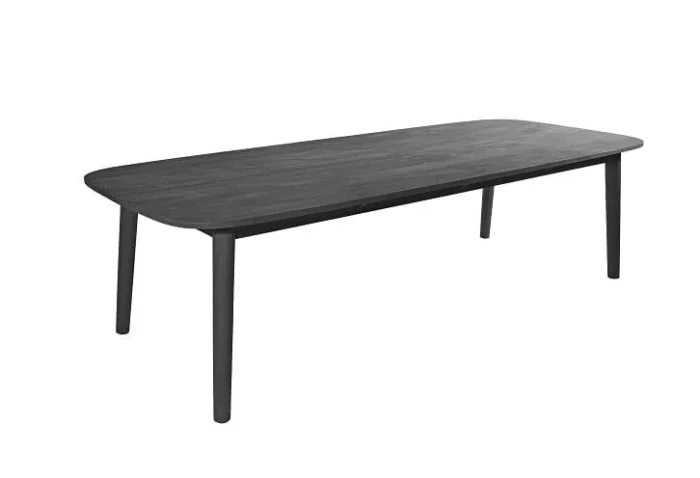 Masa Lennon 280x110x76cm. Teak Finisaj Charcoal