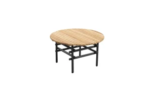 Ki Side Table Round dark grey