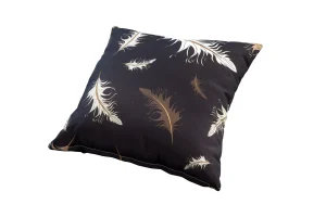 Makura Cushion Brown Feathers