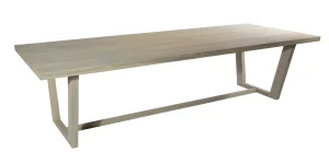 Masa Lauren 300x110x76cm. Teak Finisaj Antic